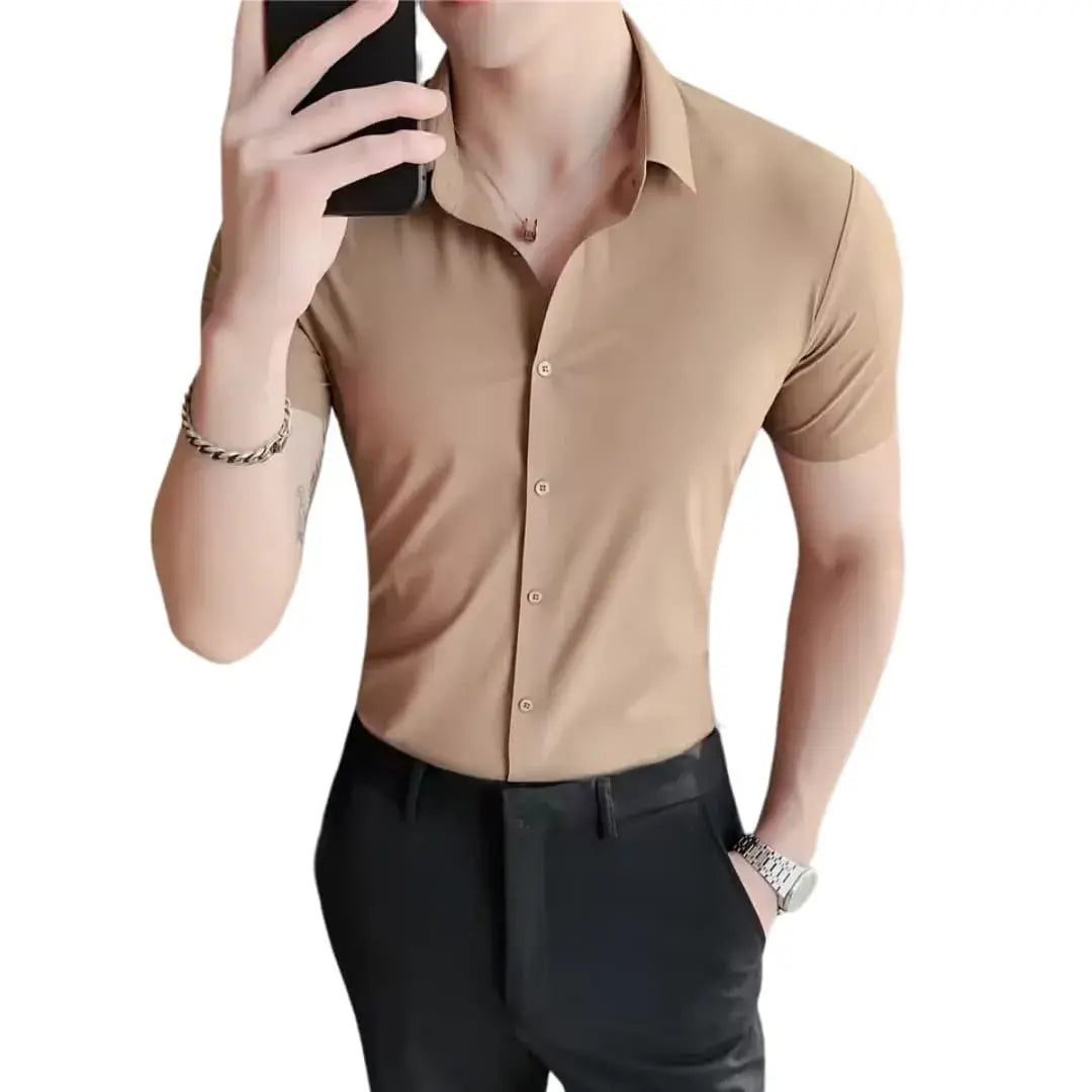 Essential Slim Short Sleeve Shirt